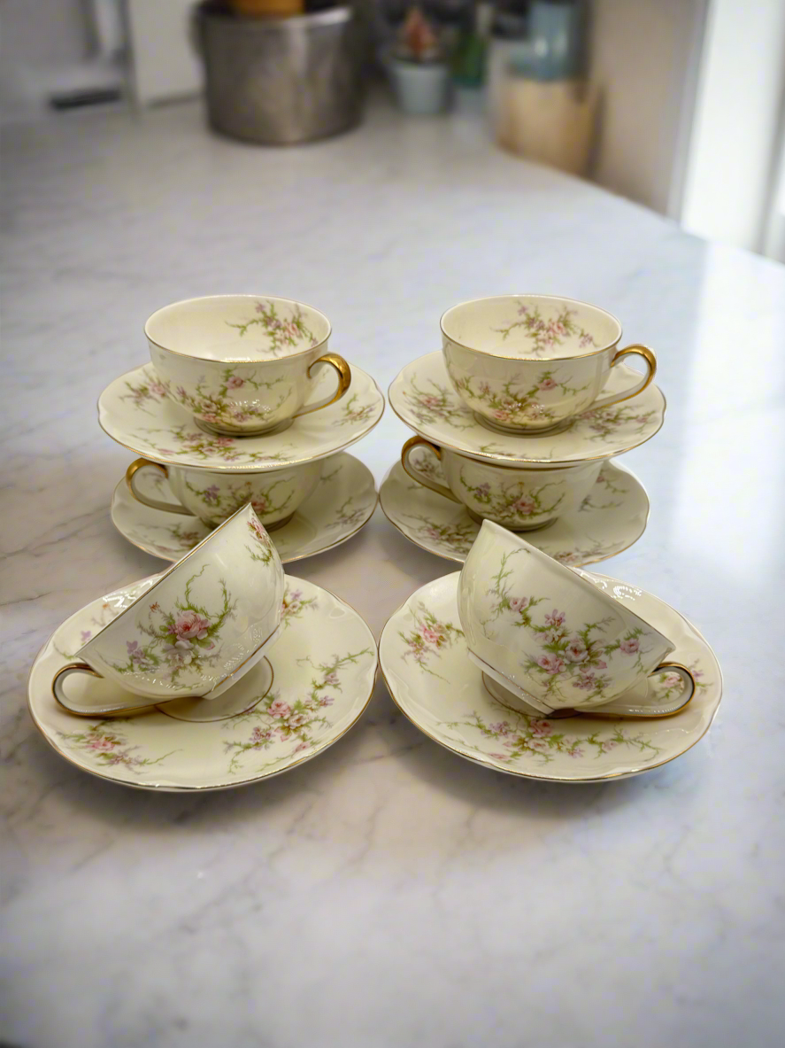 6 Cups & Saucers ROSALINDE HAVILAND New York