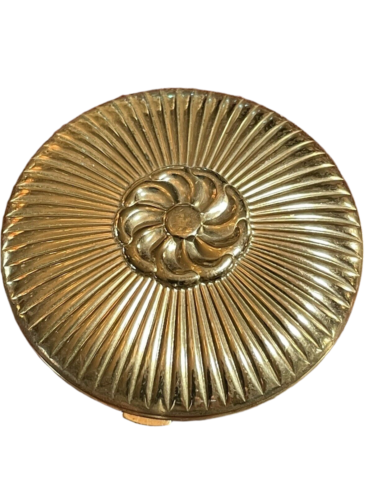 VINTAGE Compact Richard Hudnot Gold Tone no Powder Estate Find