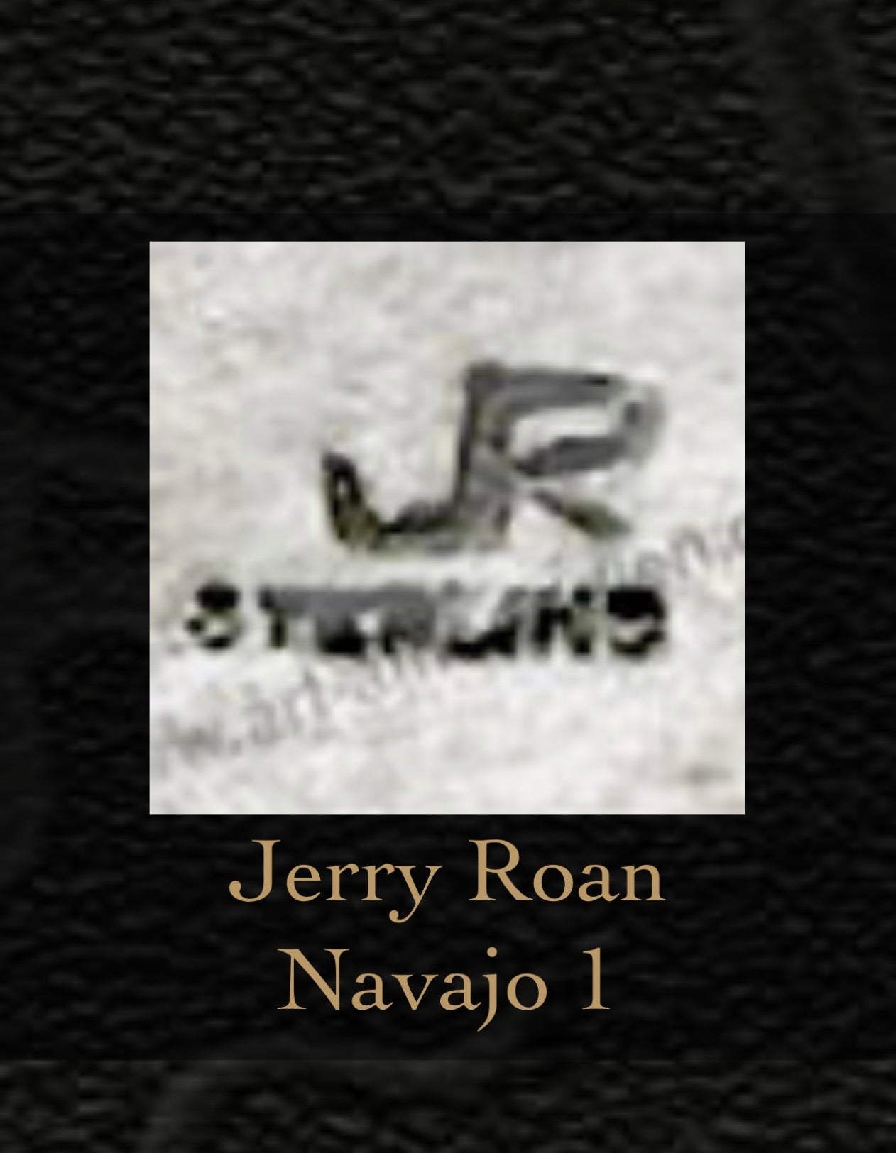 Navajo Jerry Roan Sterling Silver Turquoise Bear Lariat Pendant Vintage 2.5”