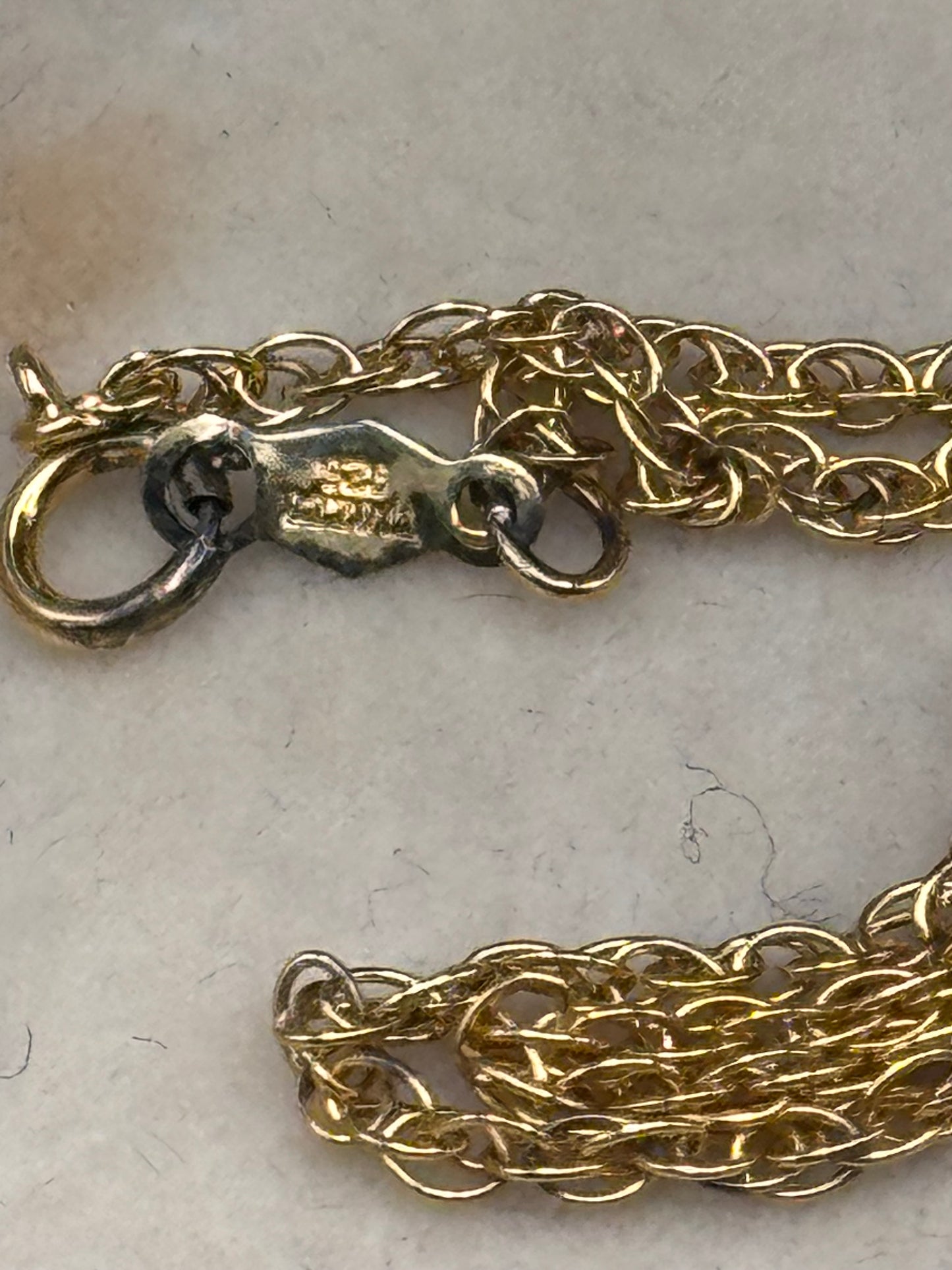 Antique Gold Filled Locket Floral Repoussé Sterling Vermeil Chain 19.5”