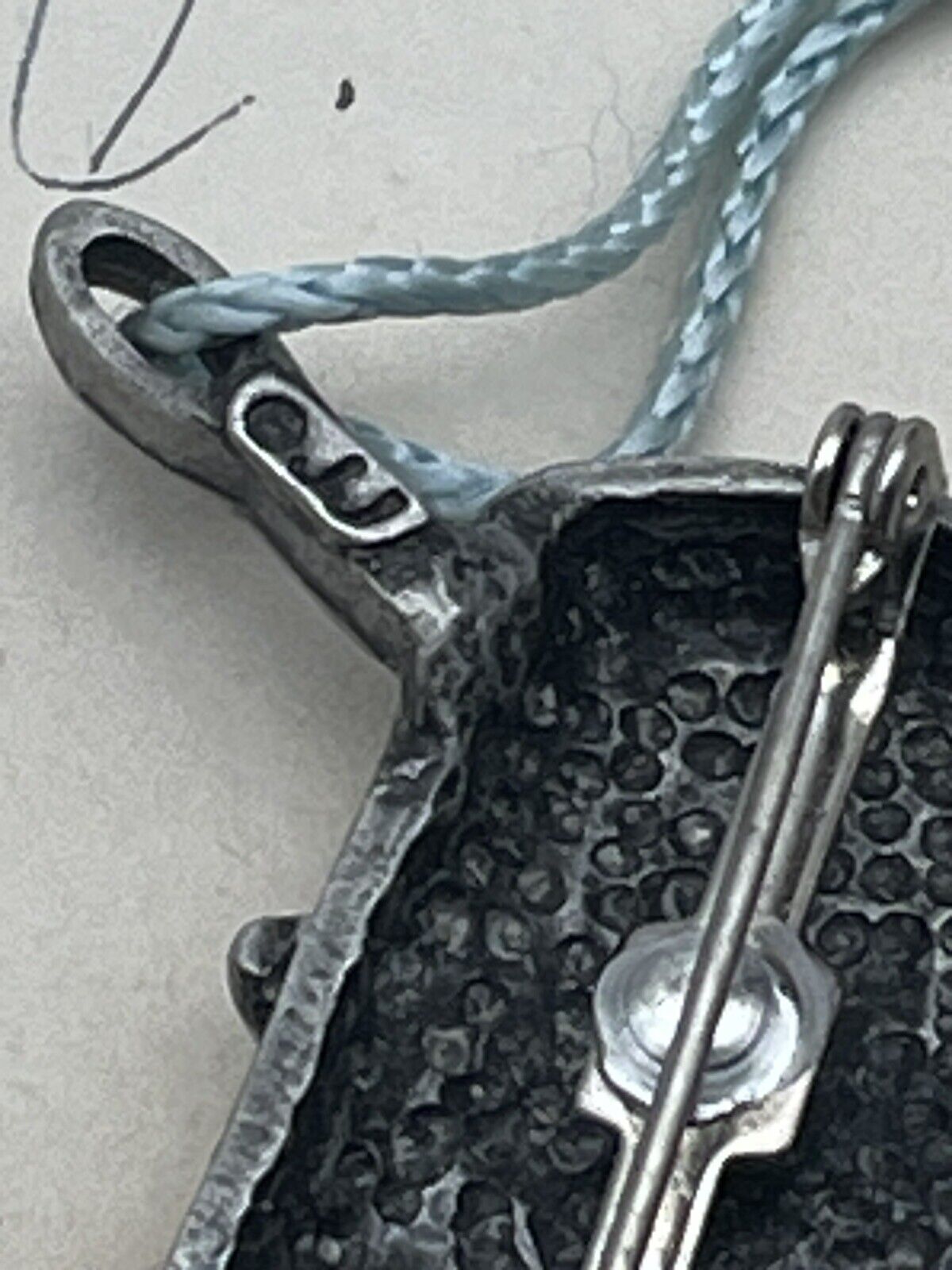 Vintage Pewter Thimble with Needle and Thread Brooch By J J Novelty Brooch