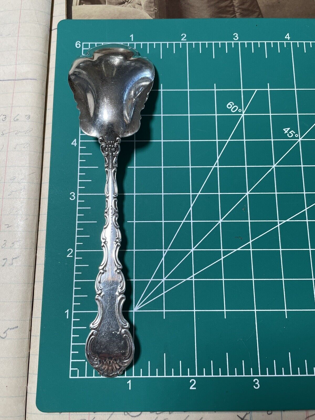 Strasbourg (Sterling, Lion-Anchor-G, 1897) Sugar Spoon Monogram T