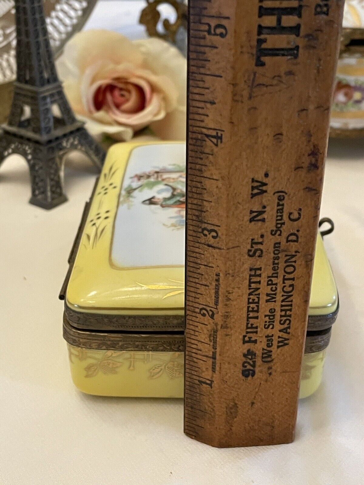 Antique Limoges Style Box Courting Couple Graf Von Henneberg JLMENAU