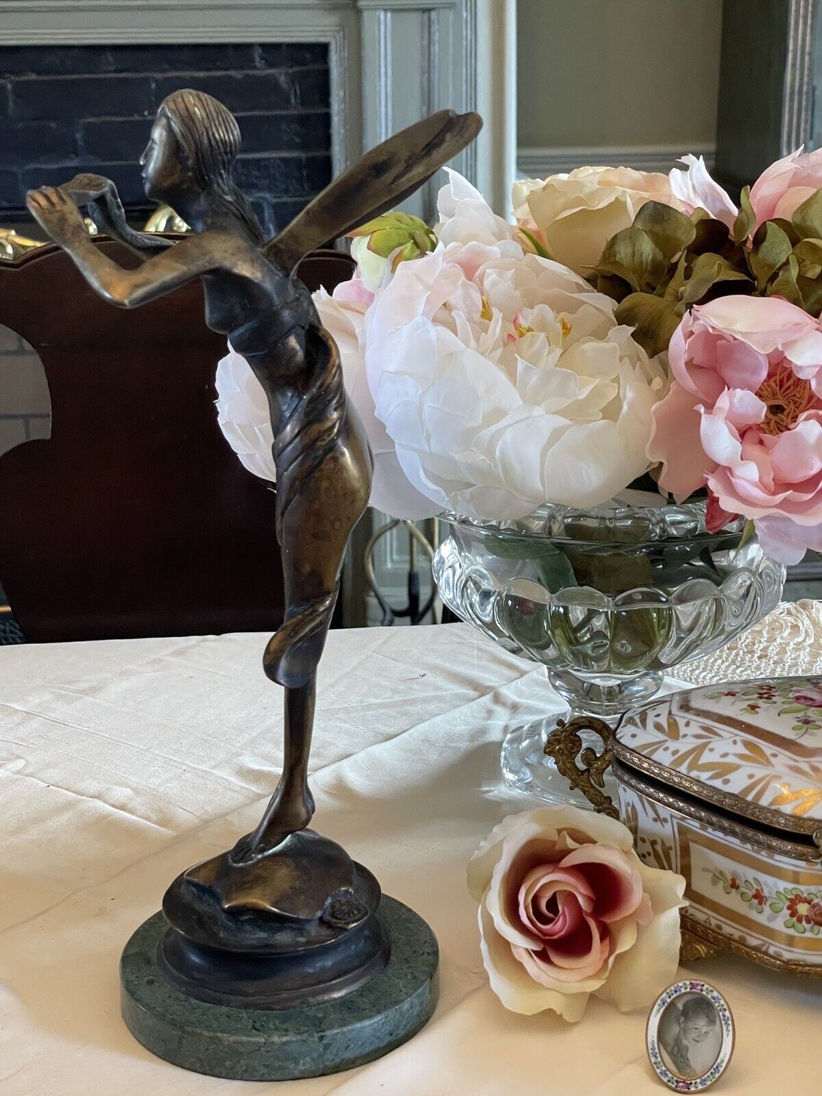 Bronze Fairy Figurine After Paul Armand Bayard De La Vingtrie "Enchanted Spirit"