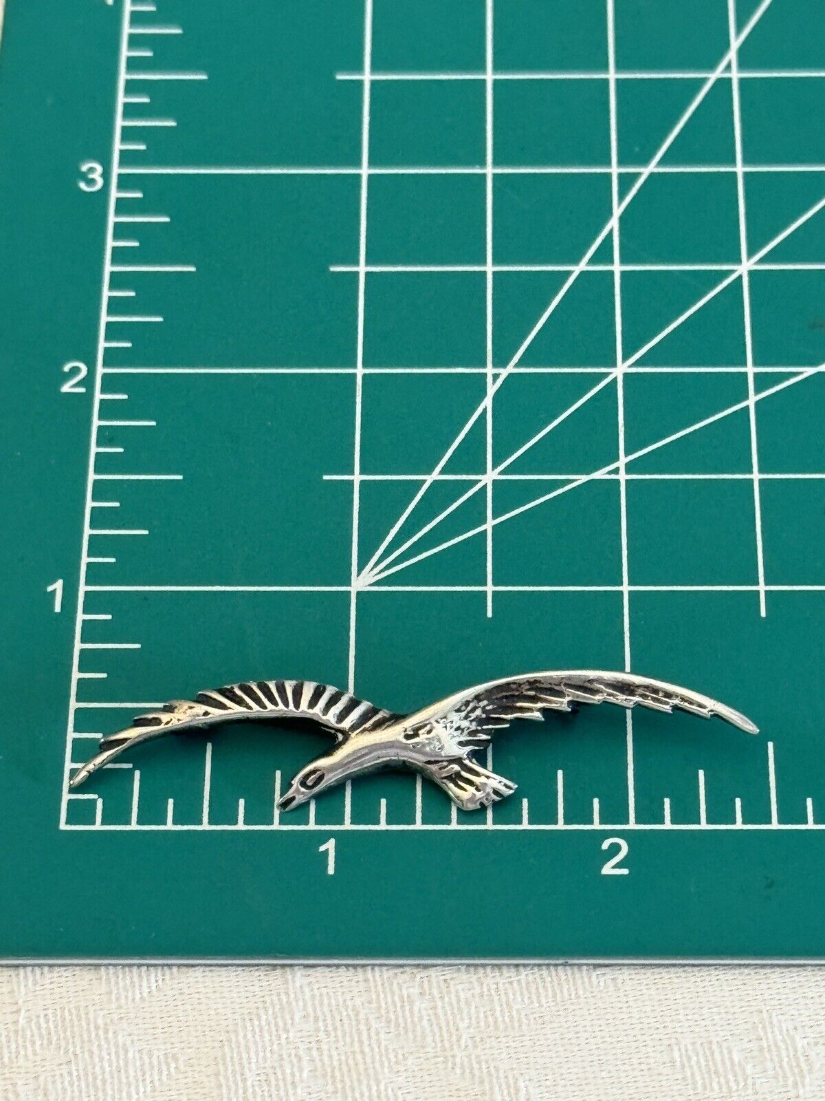 Silver Seagull Brooch Pin Signed MEXICO SILVER