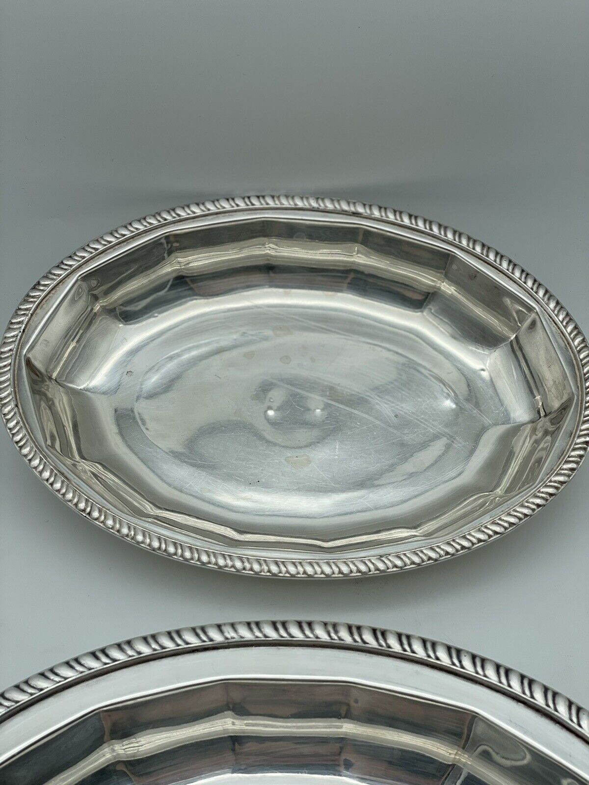 Antique Silver Plated Lidded Entree Serving Dish Monogramed