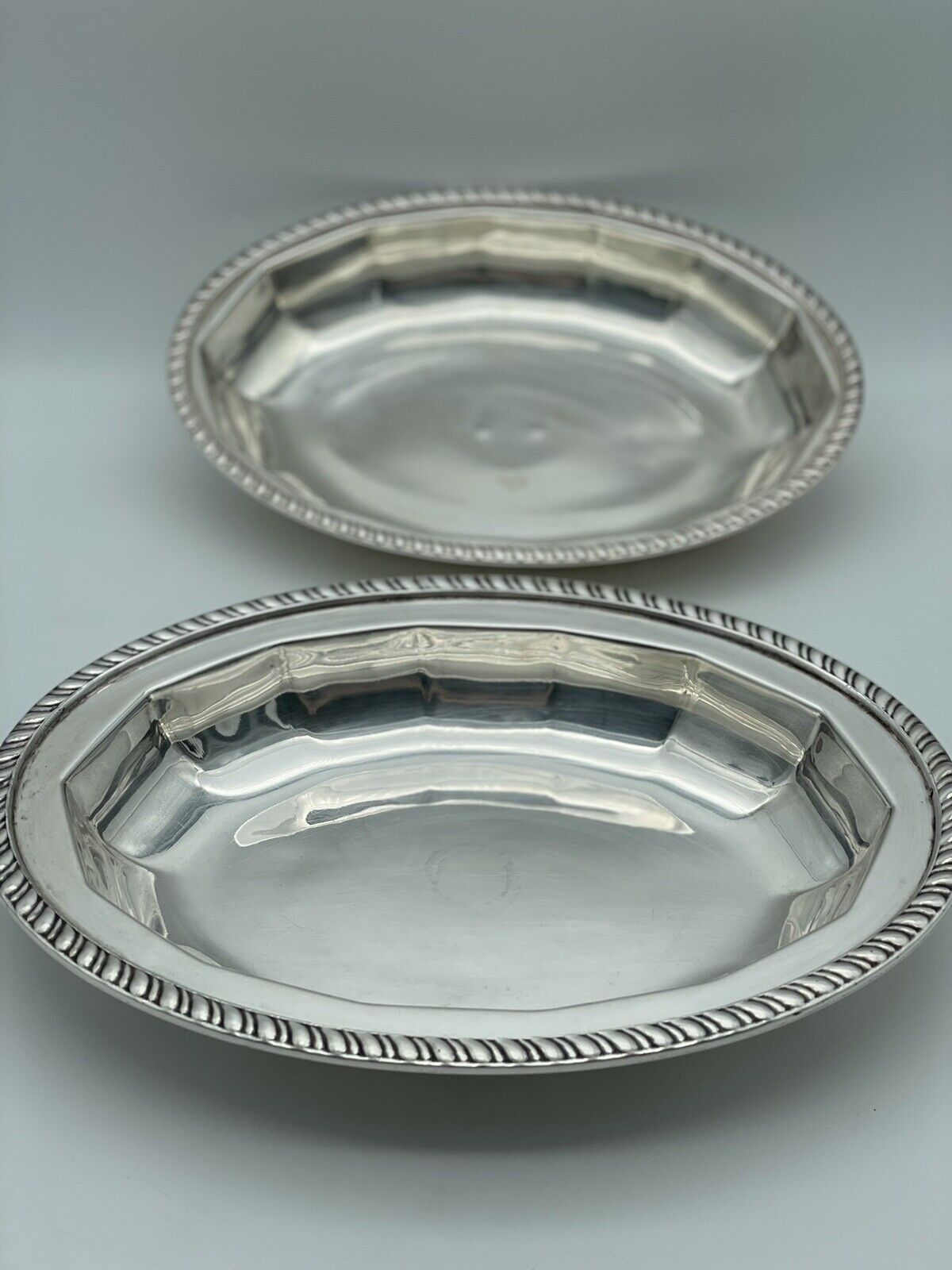 Antique Silver Plated Lidded Entree Serving Dish Monogramed