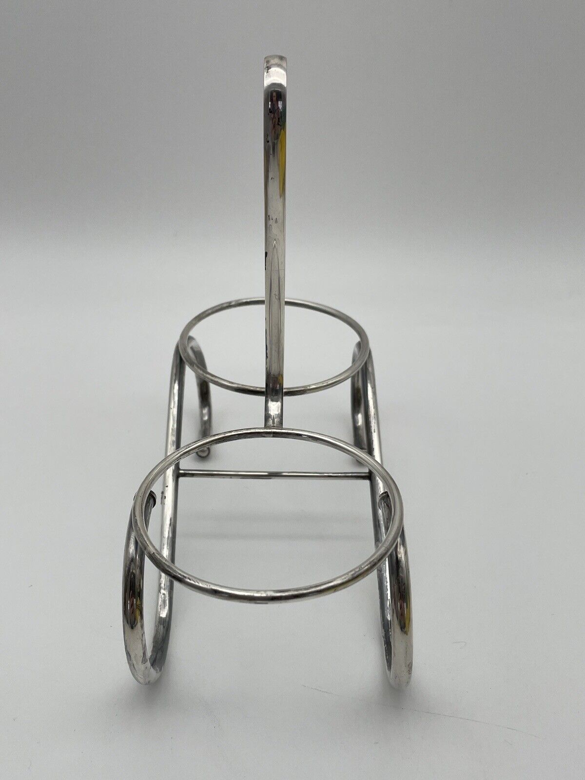 Vintage Sterling Silver Condiment Or Jam Jar Holder Weighted