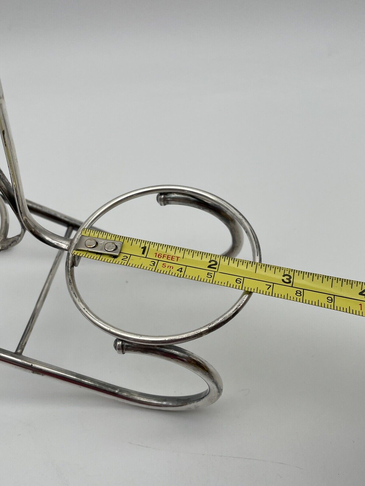 Vintage Sterling Silver Condiment Or Jam Jar Holder Weighted
