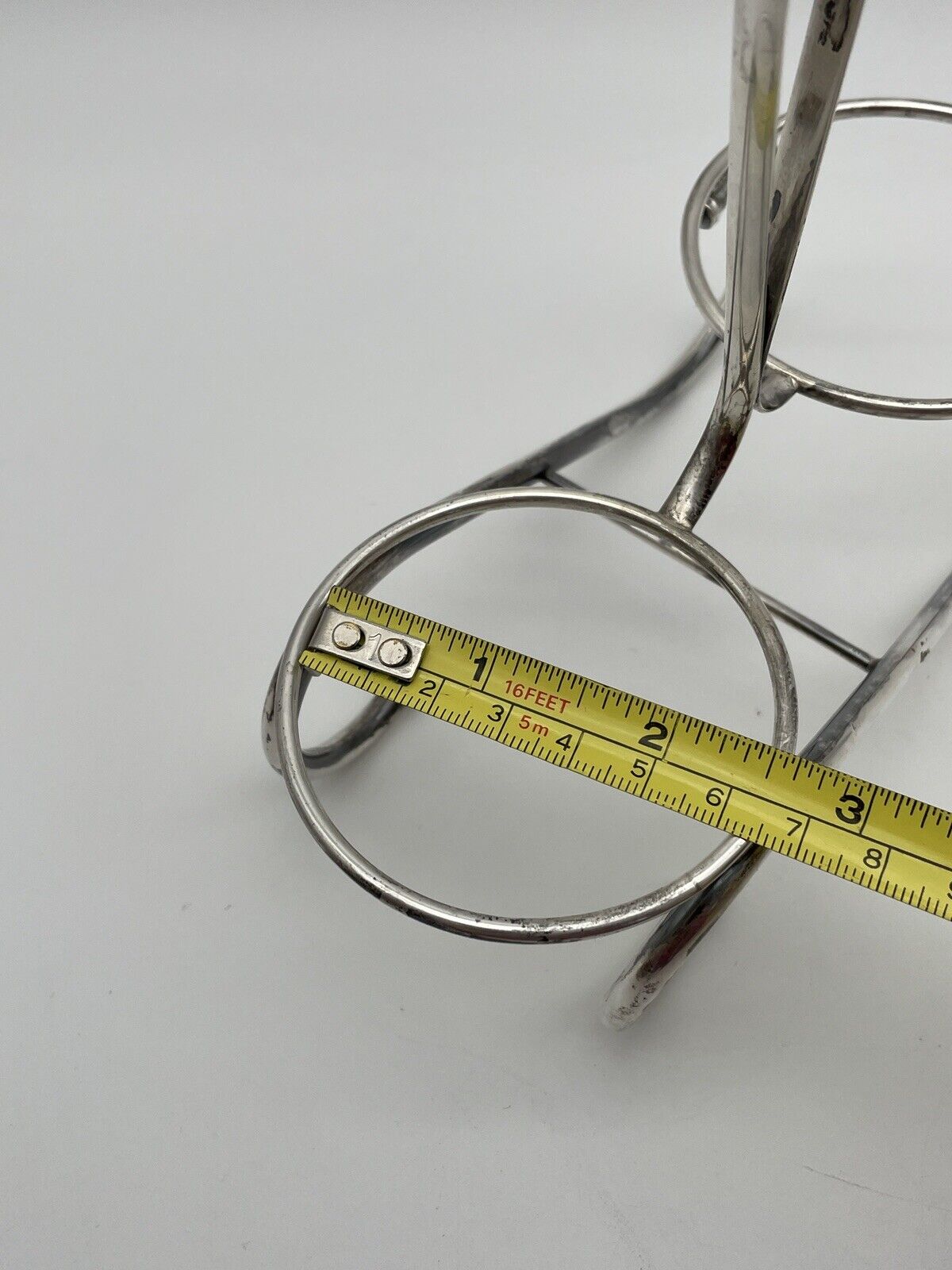 Vintage Sterling Silver Condiment Or Jam Jar Holder Weighted