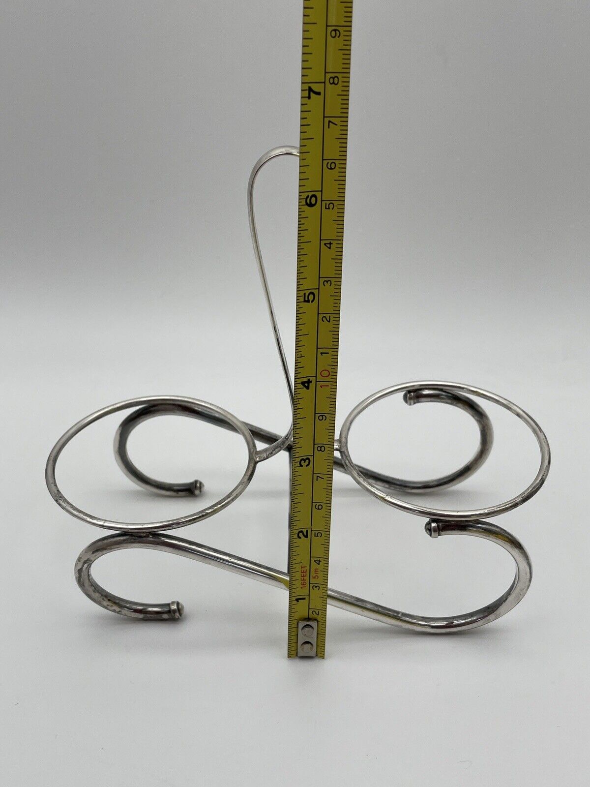 Vintage Sterling Silver Condiment Or Jam Jar Holder Weighted