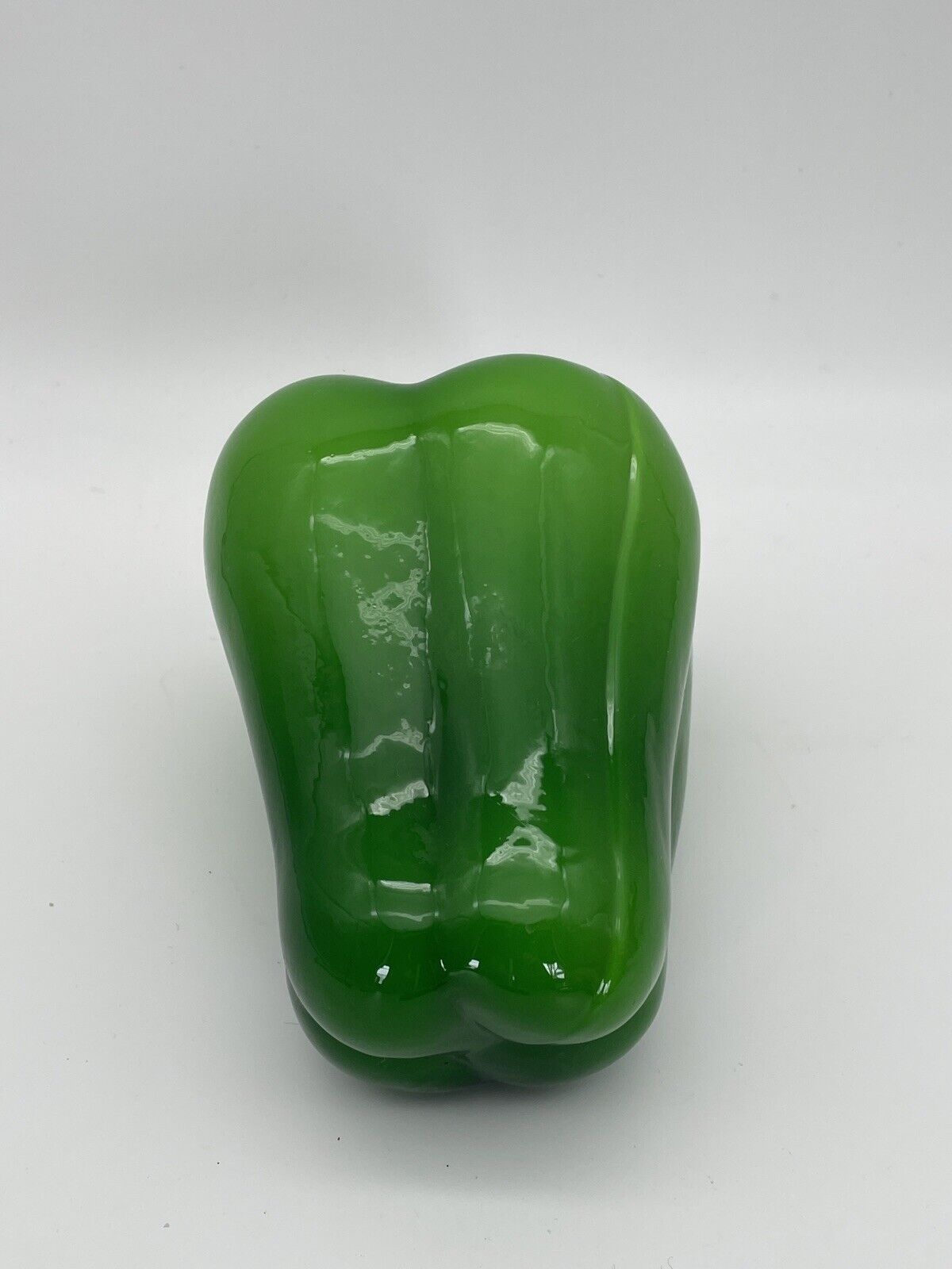 Green Bell Pepper Murano Style Glass Art Vegetable
