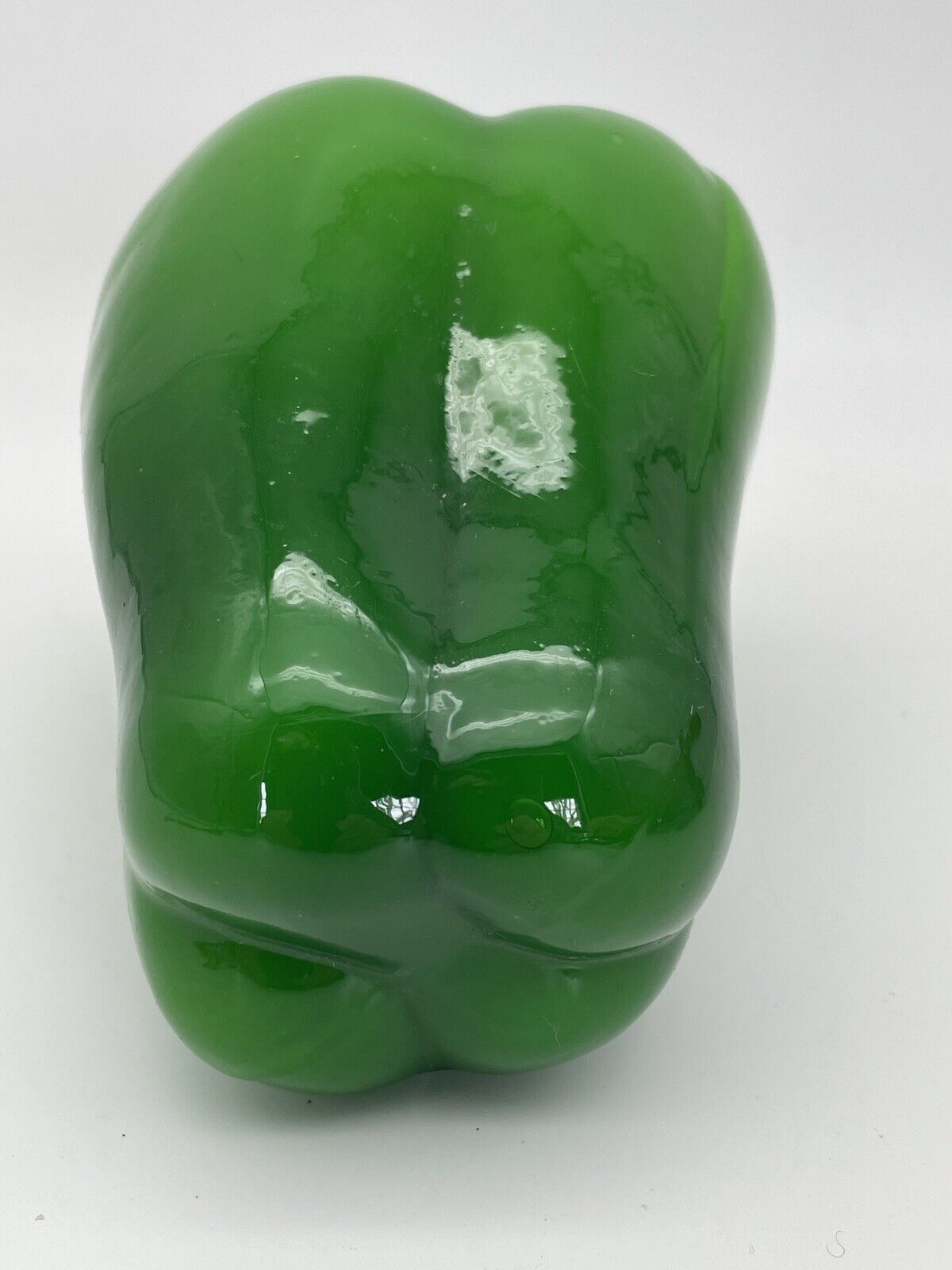 Green Bell Pepper Murano Style Glass Art Vegetable