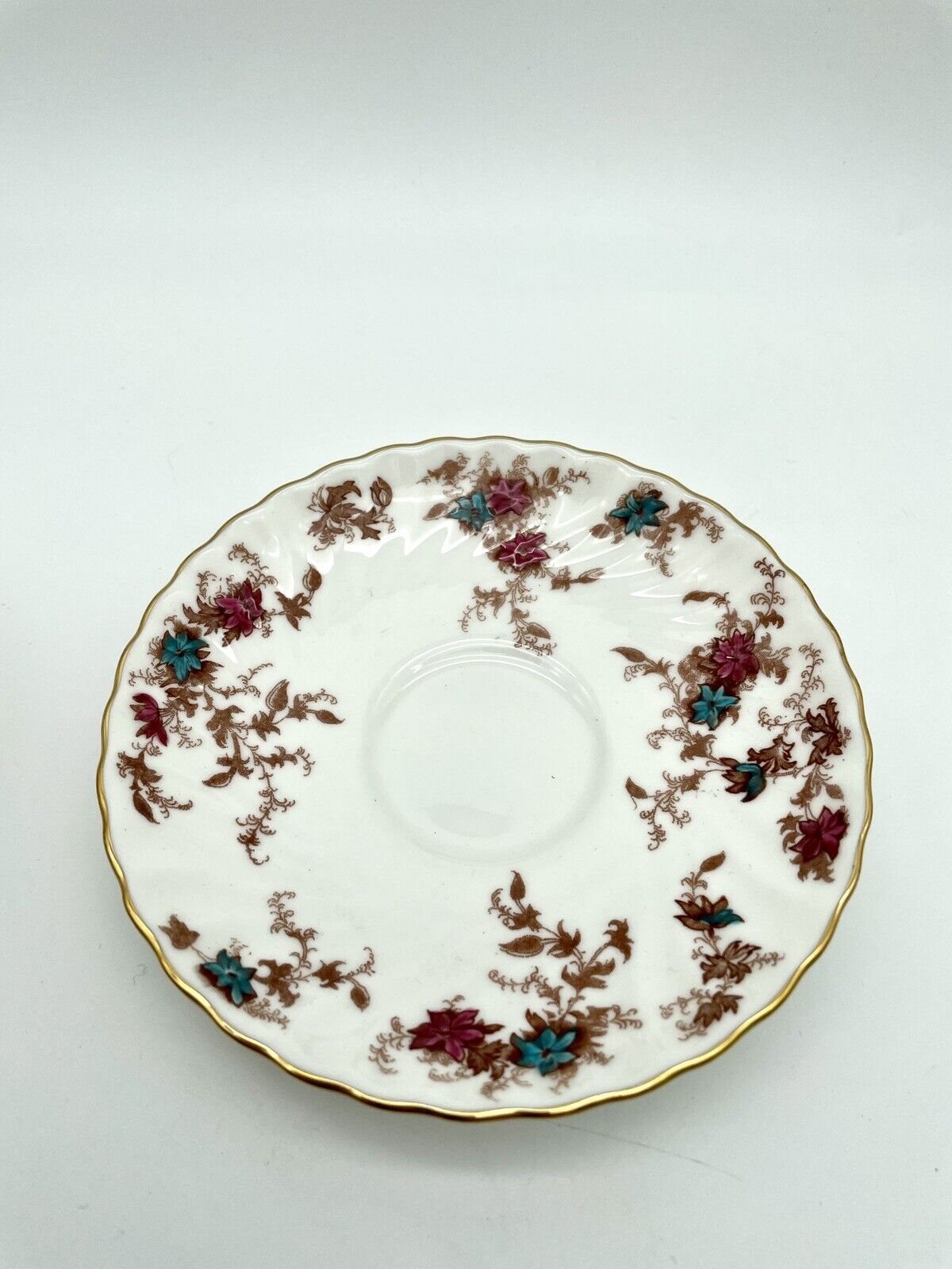 Minton Ancestral Wreath Back Stamp Bone China Vintage Cup & Saucer Set
