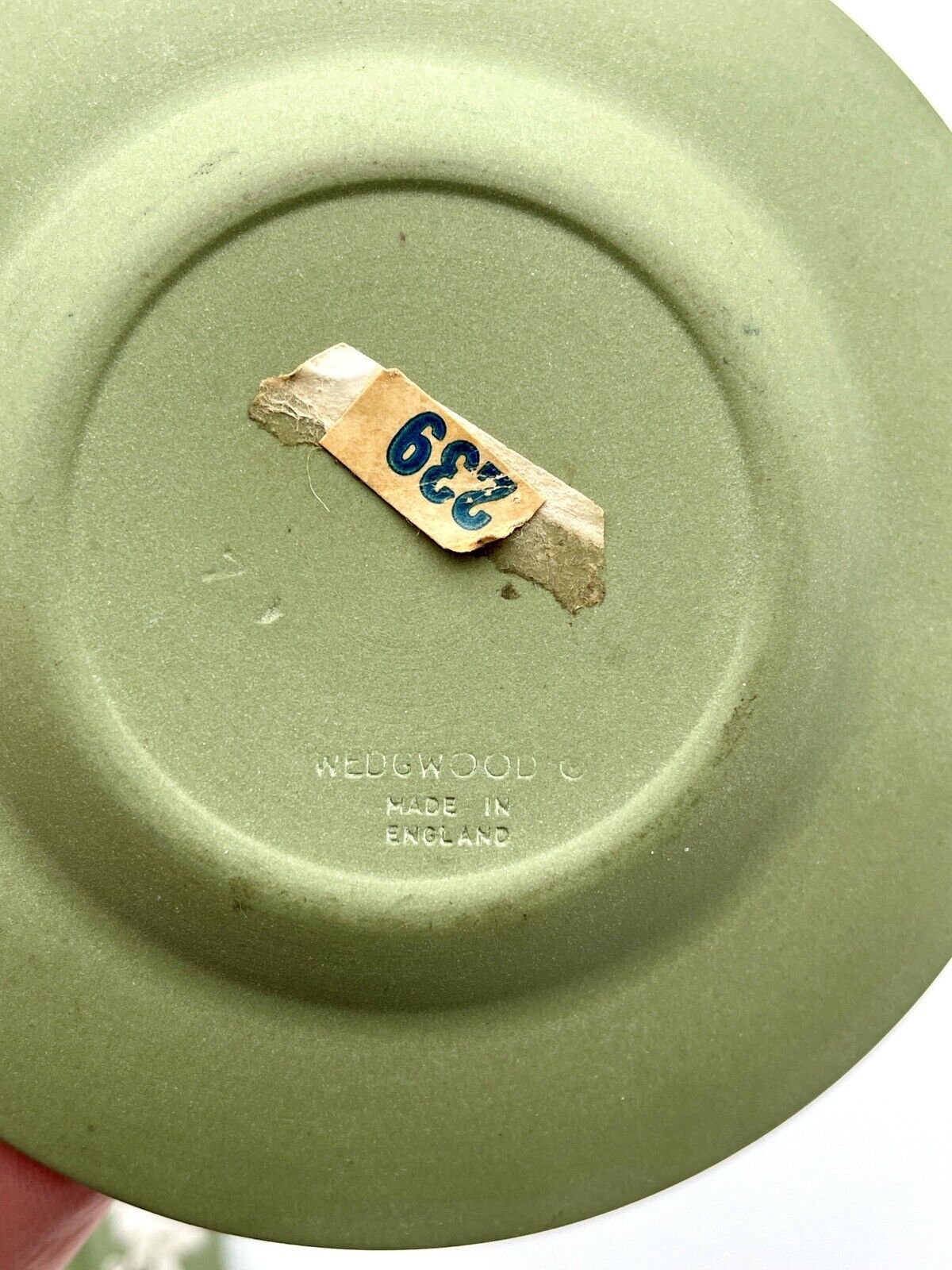 Green Wedgwood Jasperware Ashtrays Set Of 4 50s & 60s Vintage