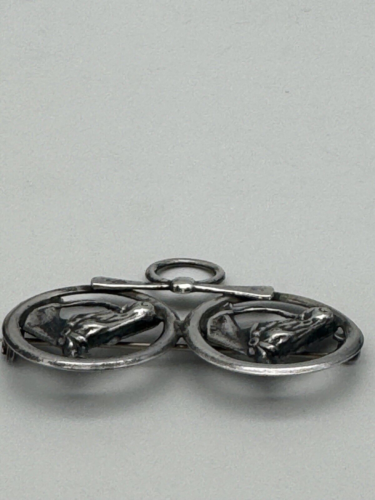 Vintage Sterling Silver Horse Pin Brooch Kentucky Derby Circa 2”