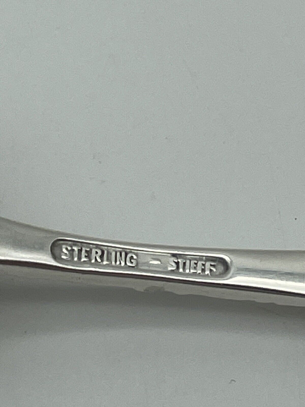 Vintage Stieff Rose Flatware Sterling Silver .925 Salad SERVING Spoon 8"
