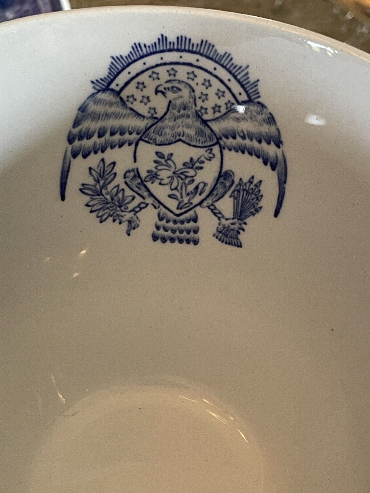 Blue & White Transferware 2 Cups & Saucers VINTAGE Copeland Spode HERITAGE