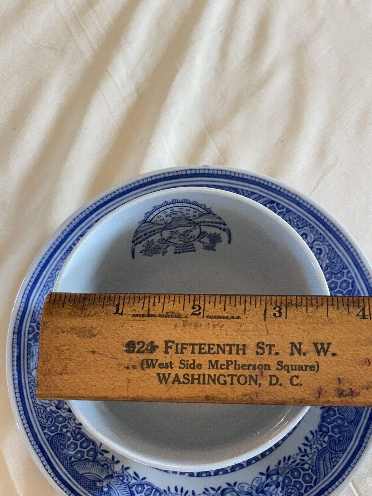 Blue & White Transferware 2 Cups & Saucers VINTAGE Copeland Spode HERITAGE