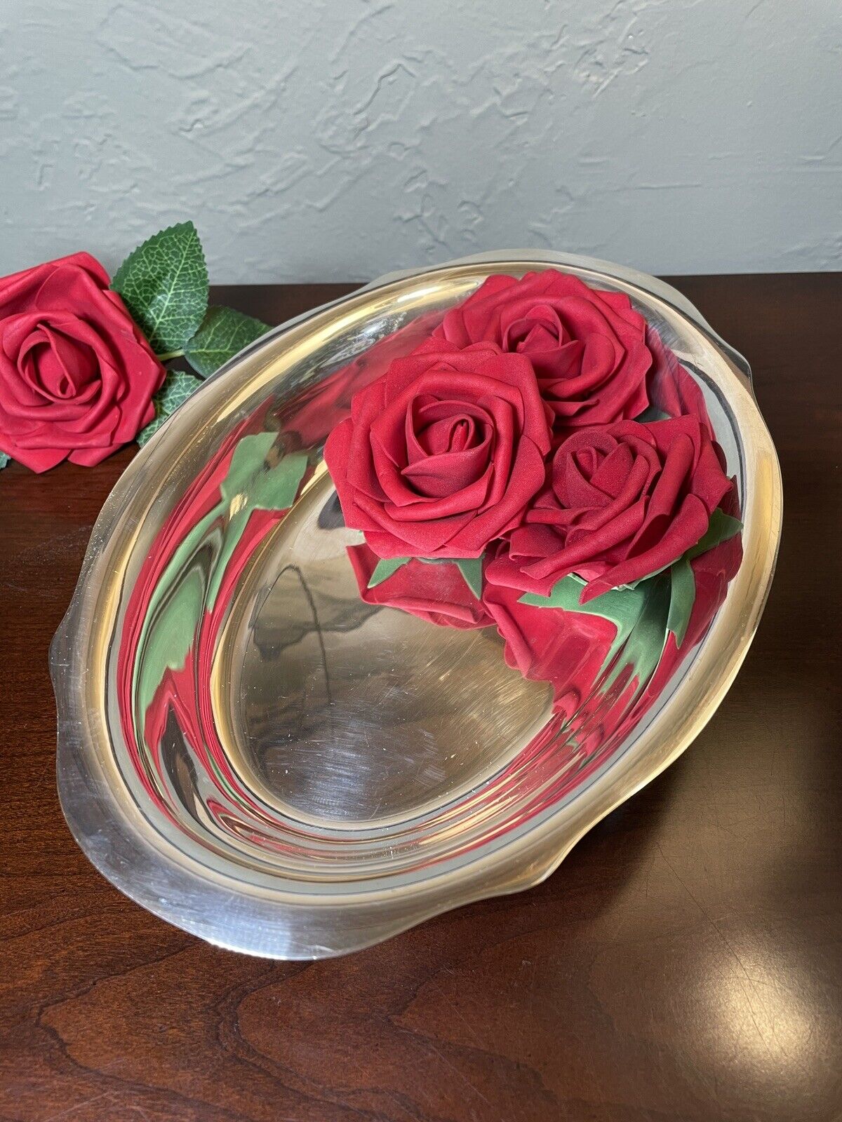 Silverplate Oval Open Serving Dish Gorham Chippendale