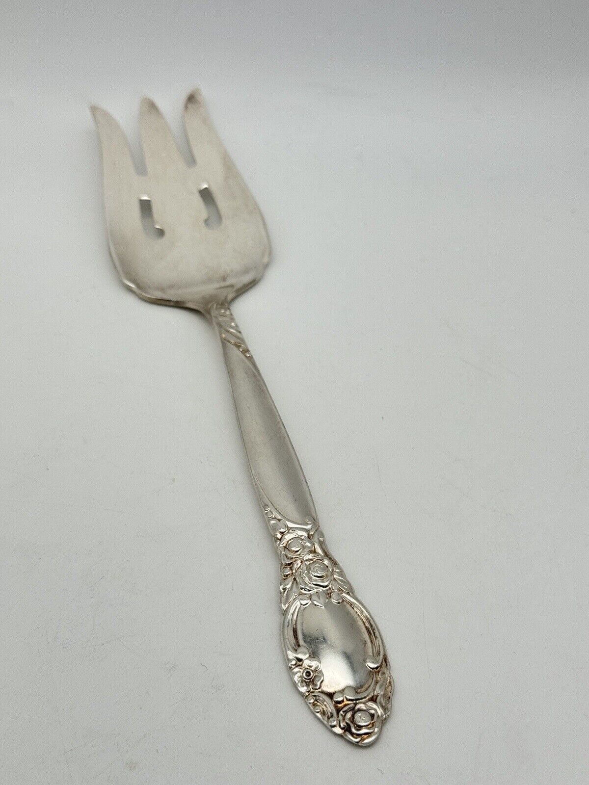 Ballad / Country Lane silverplate oneida Cold Meat Serving Fork