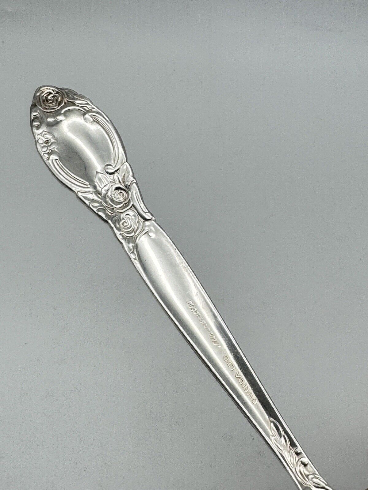 Ballad / Country Lane silverplate oneida Cold Meat Serving Fork