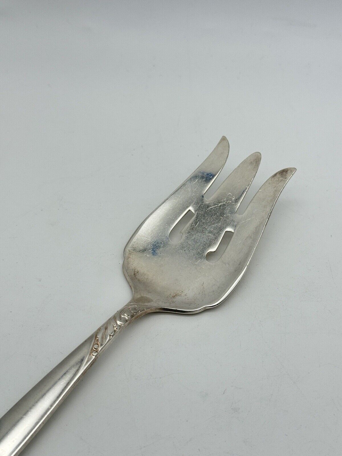 Ballad / Country Lane silverplate oneida Cold Meat Serving Fork