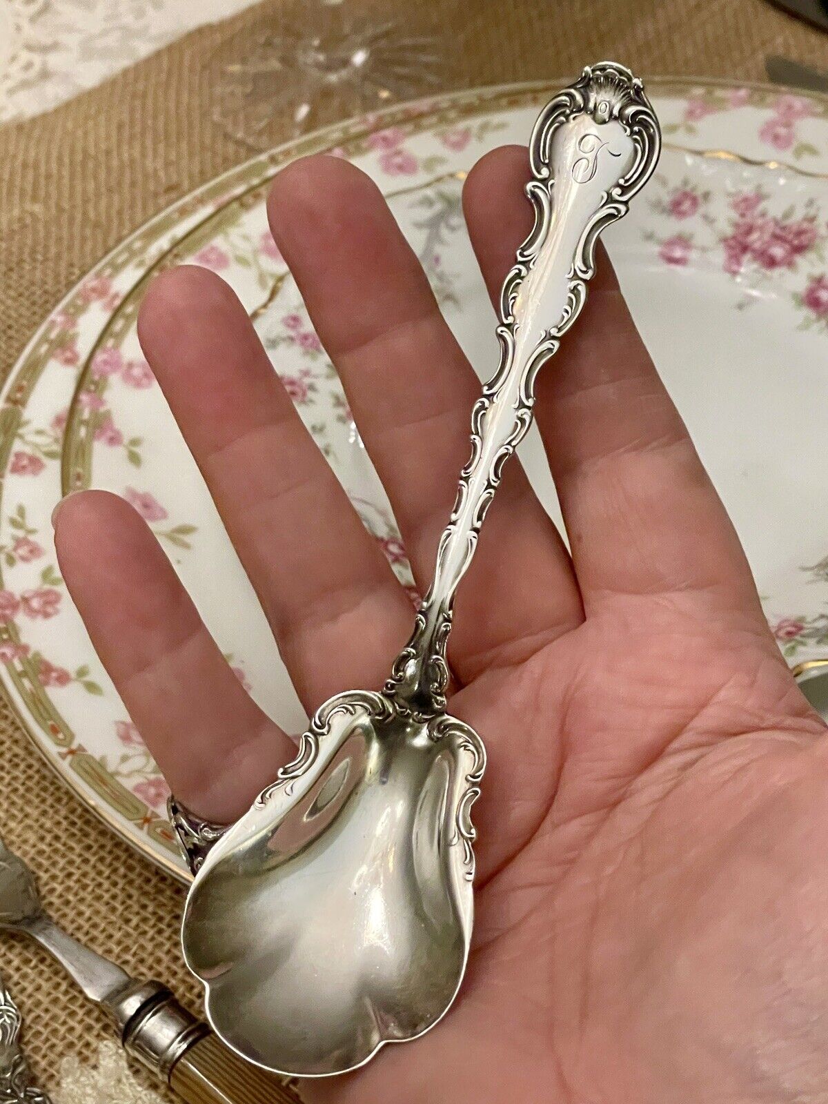 Strasbourg (Sterling, Lion-Anchor-G, 1897) Sugar Spoon Monogram T