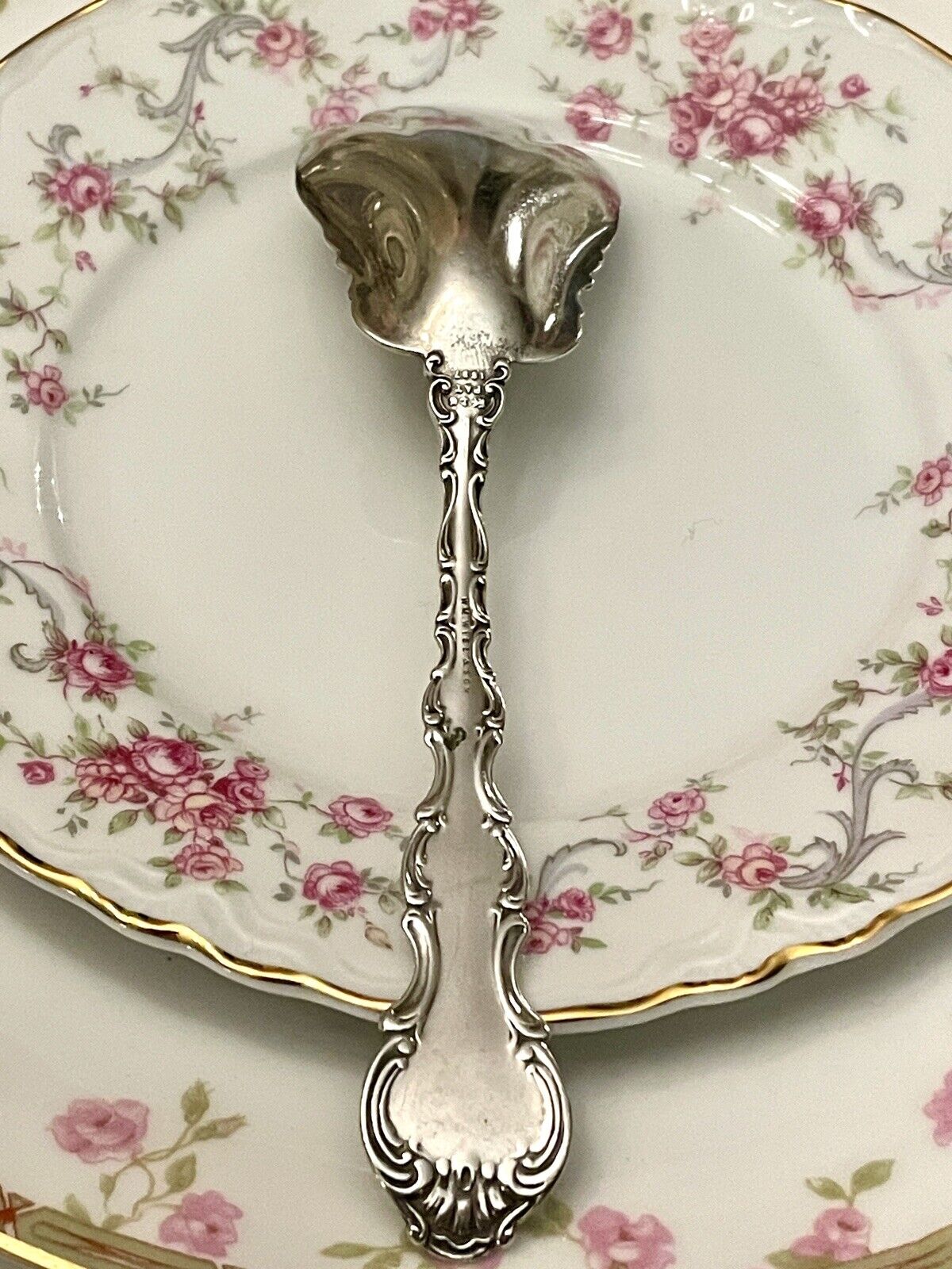 Strasbourg (Sterling, Lion-Anchor-G, 1897) Sugar Spoon Monogram T
