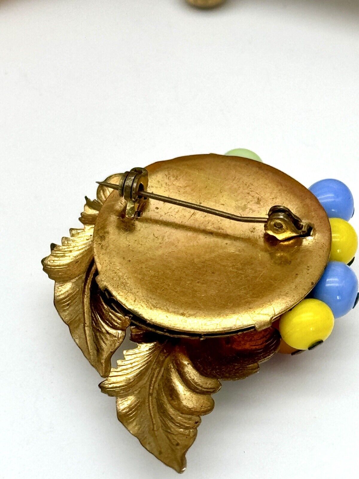 Haskell Style Vintage Fruit Salad Pastel Tones Brooch