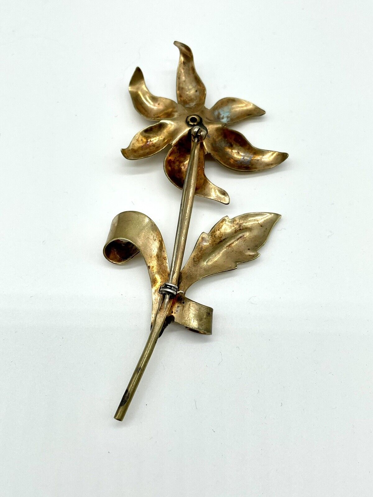 Corn Flower Brooch Goldtone 40s STYLE - LARGE VINTAGE