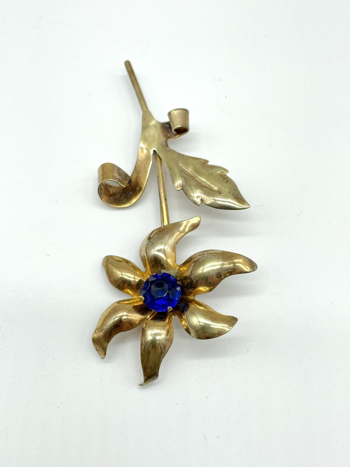 Corn Flower Brooch Goldtone 40s STYLE - LARGE VINTAGE