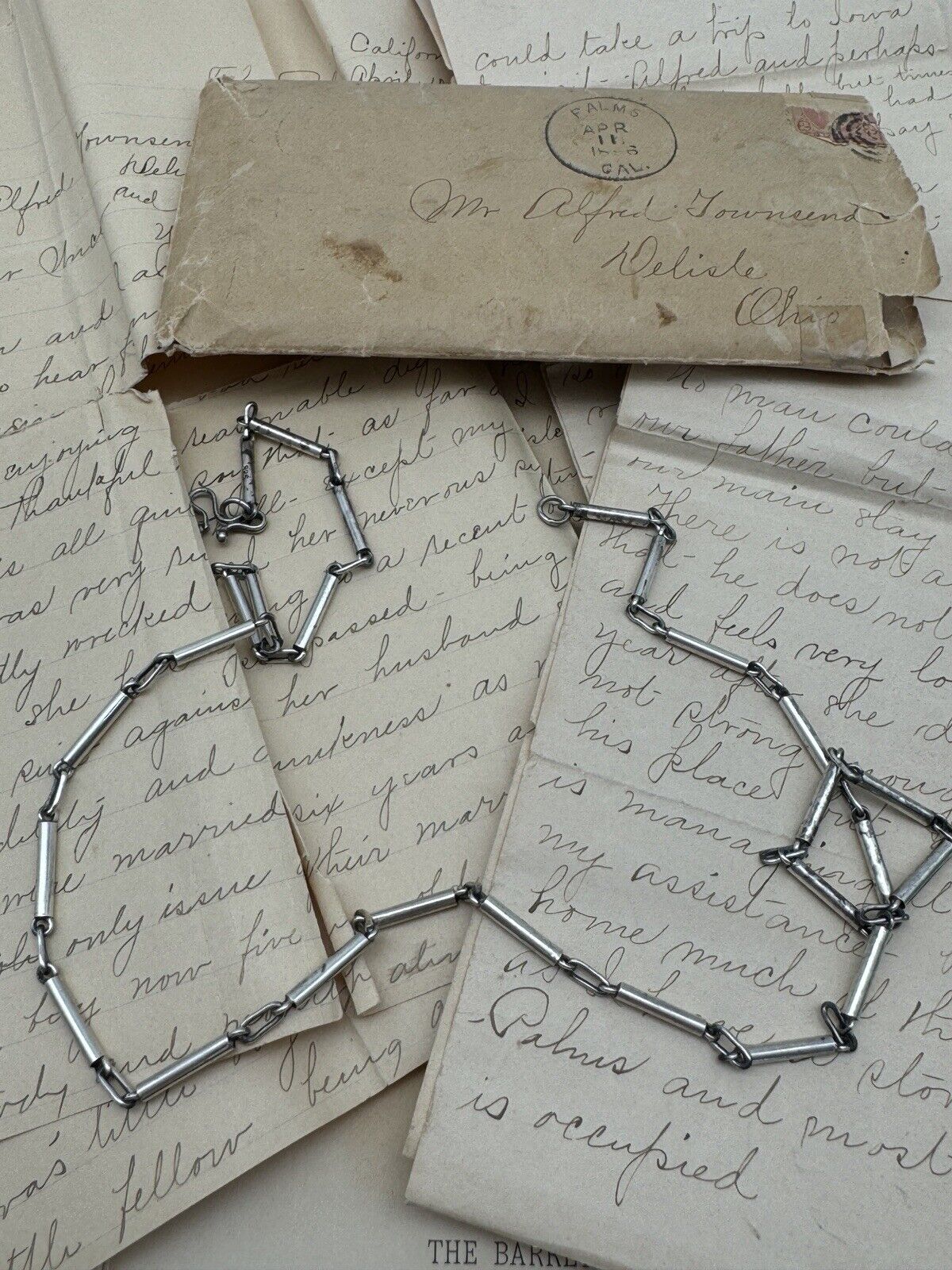 Vintage Bar Link Chain Artisan Made 925 Sterling 28” ESTATE FIND
