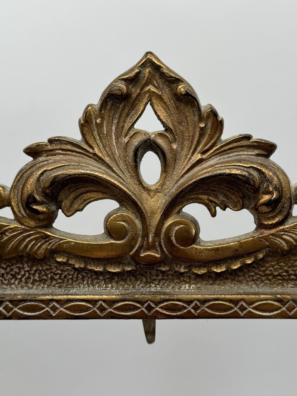 Antique NATIONAL BRASS & IRON WORKS Picture Or Mirror Frame with Stand & New Glass