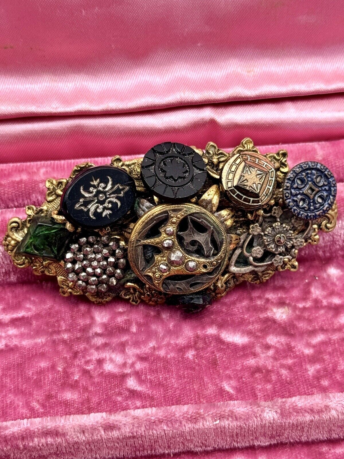 Vintage Large Steam Punk Brooch Victorian Style As Is‼️