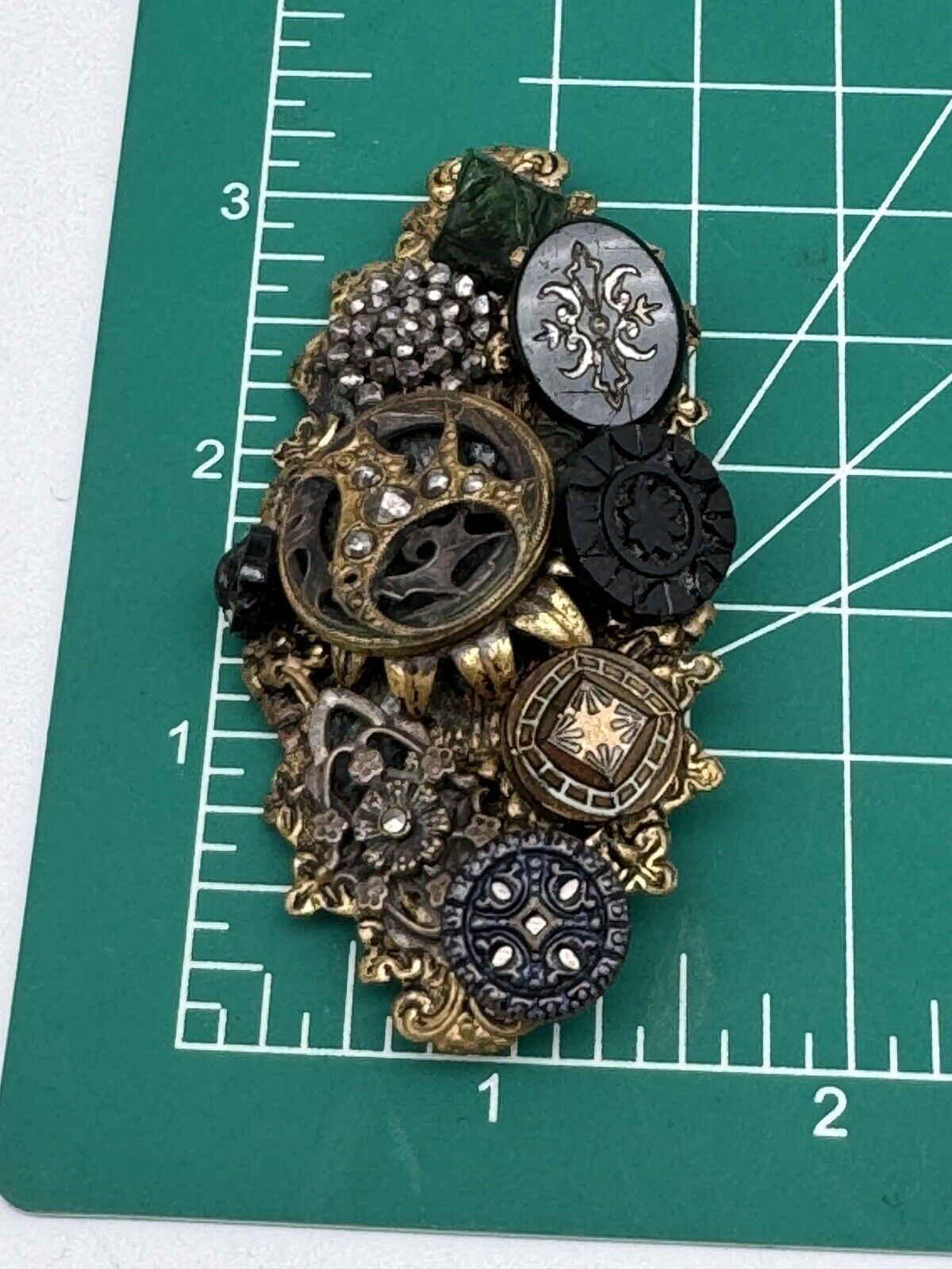 Vintage Large Steam Punk Brooch Victorian Style As Is‼️