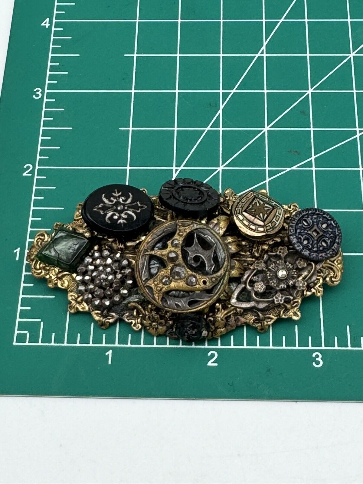 Vintage Large Steam Punk Brooch Victorian Style As Is‼️