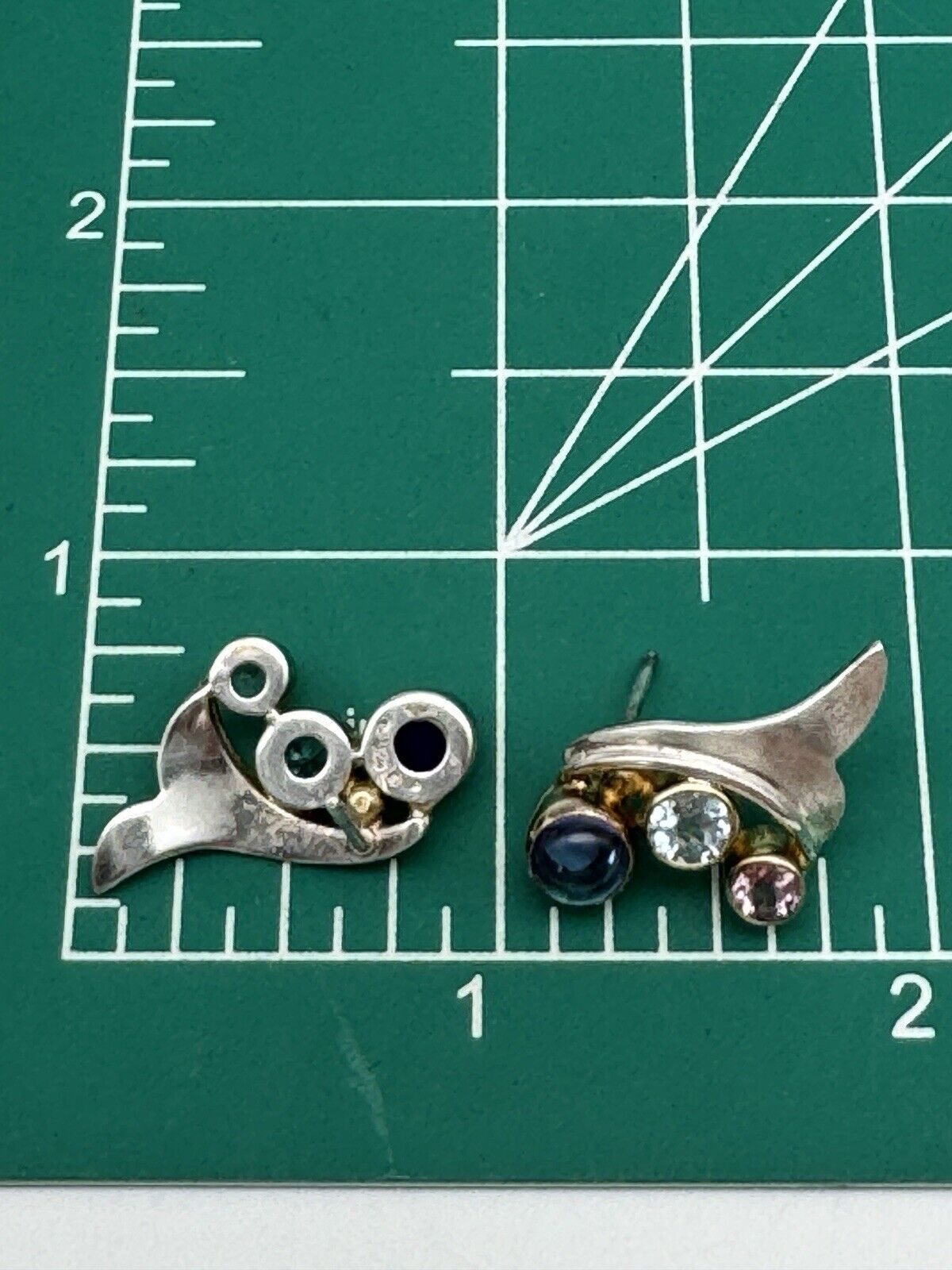 Pair Pre-Owned Michou 925 Sterling Silver Earrings “ENCHANTED GARDEN” Studs