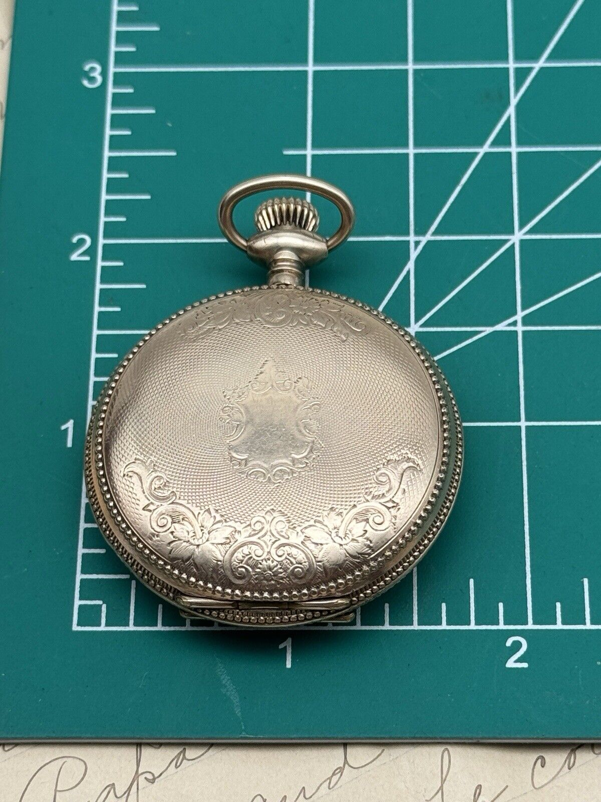 Antique GOLD FILLED Pocket Watch Elgin 1903 In Wood Case RUNS Inside Dedication