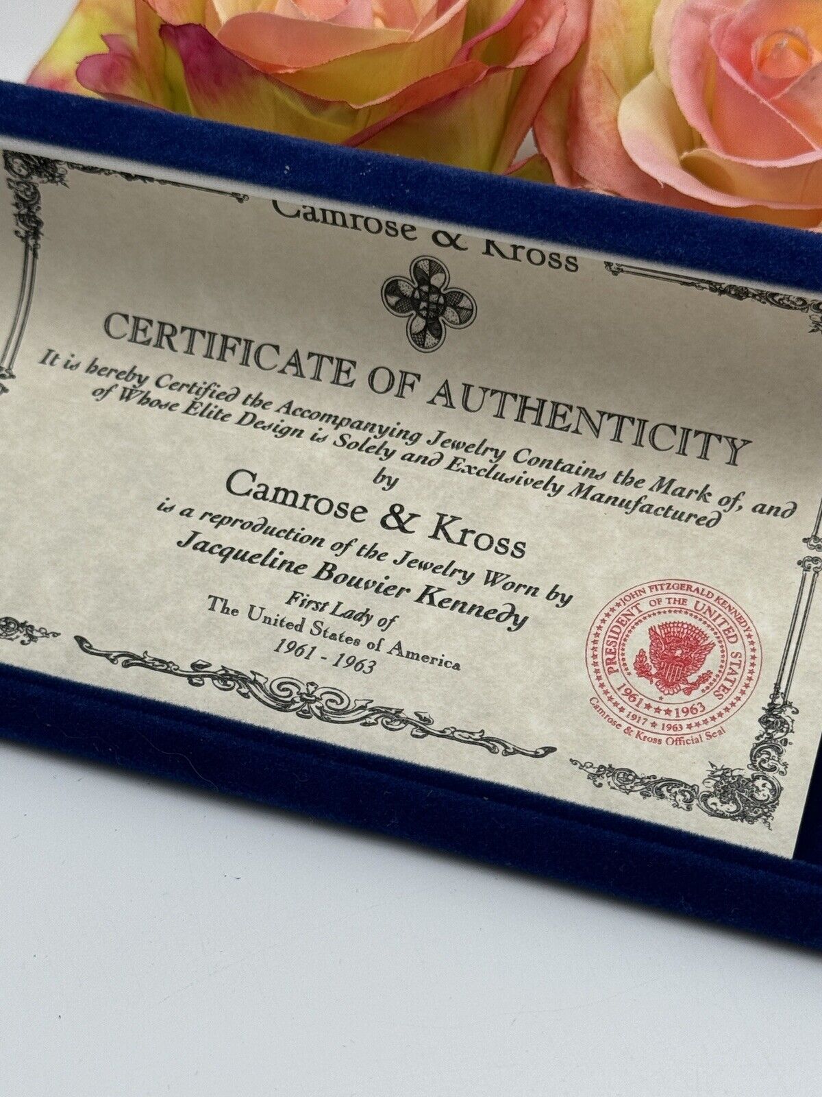 CAMROSE & KROSS JBK Jackie Kennedy Gold Tone/Rhinestone Bracelet ESTATE FIND