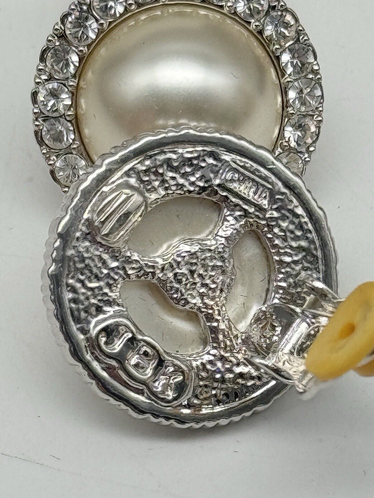 Vintage Camrose & Kross Pearl Stone Earrings ESTATE FIND in Box