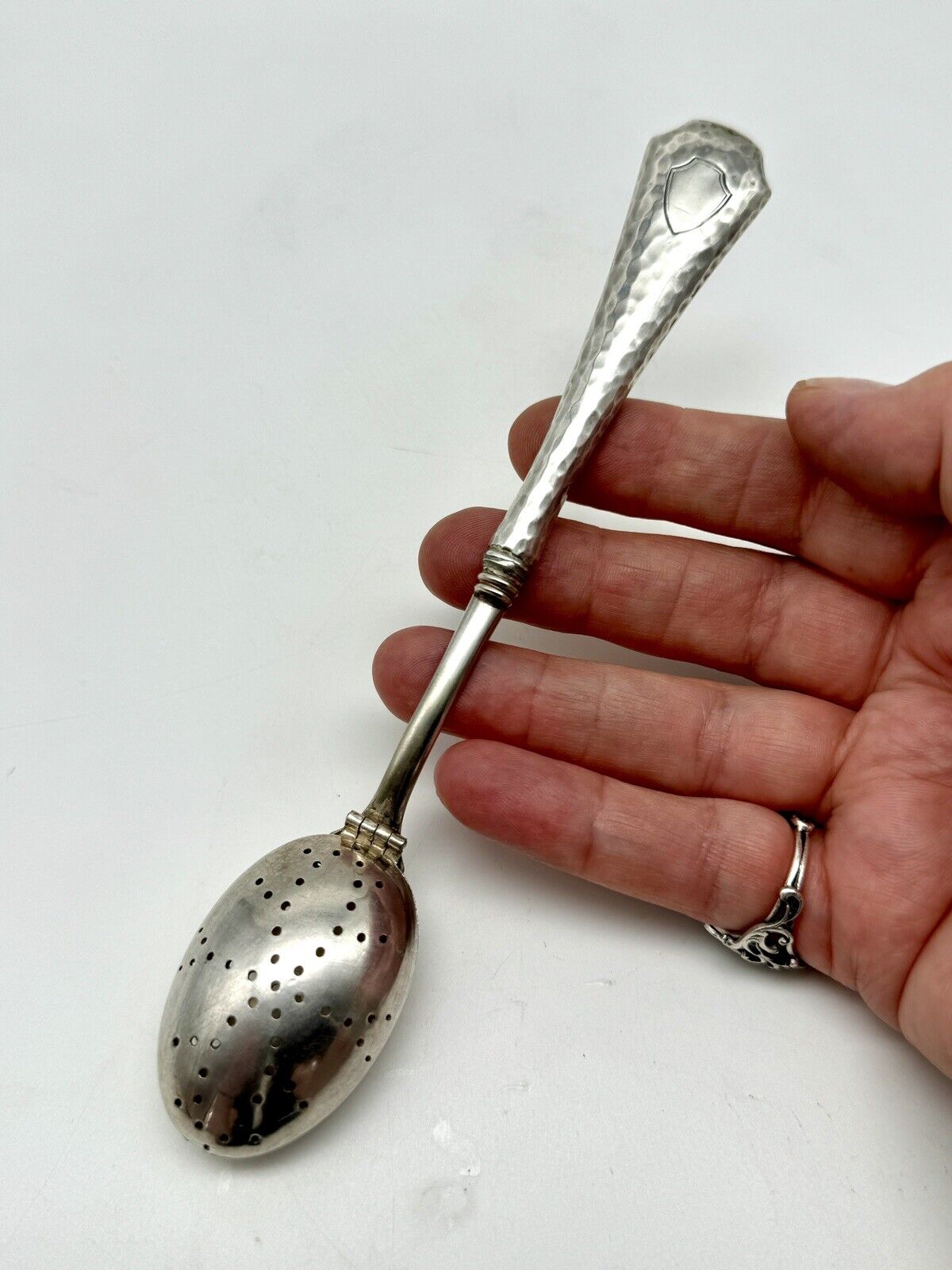 Sterling Silver Handled Tea Infuser Spoon Style No Monogram ESTATE FIND