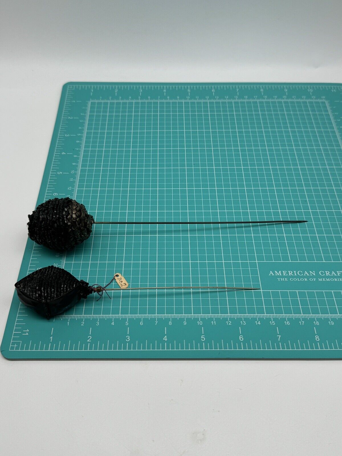 Pair Of 2 Black Vintage Hat Pins SOLD AS IS‼️