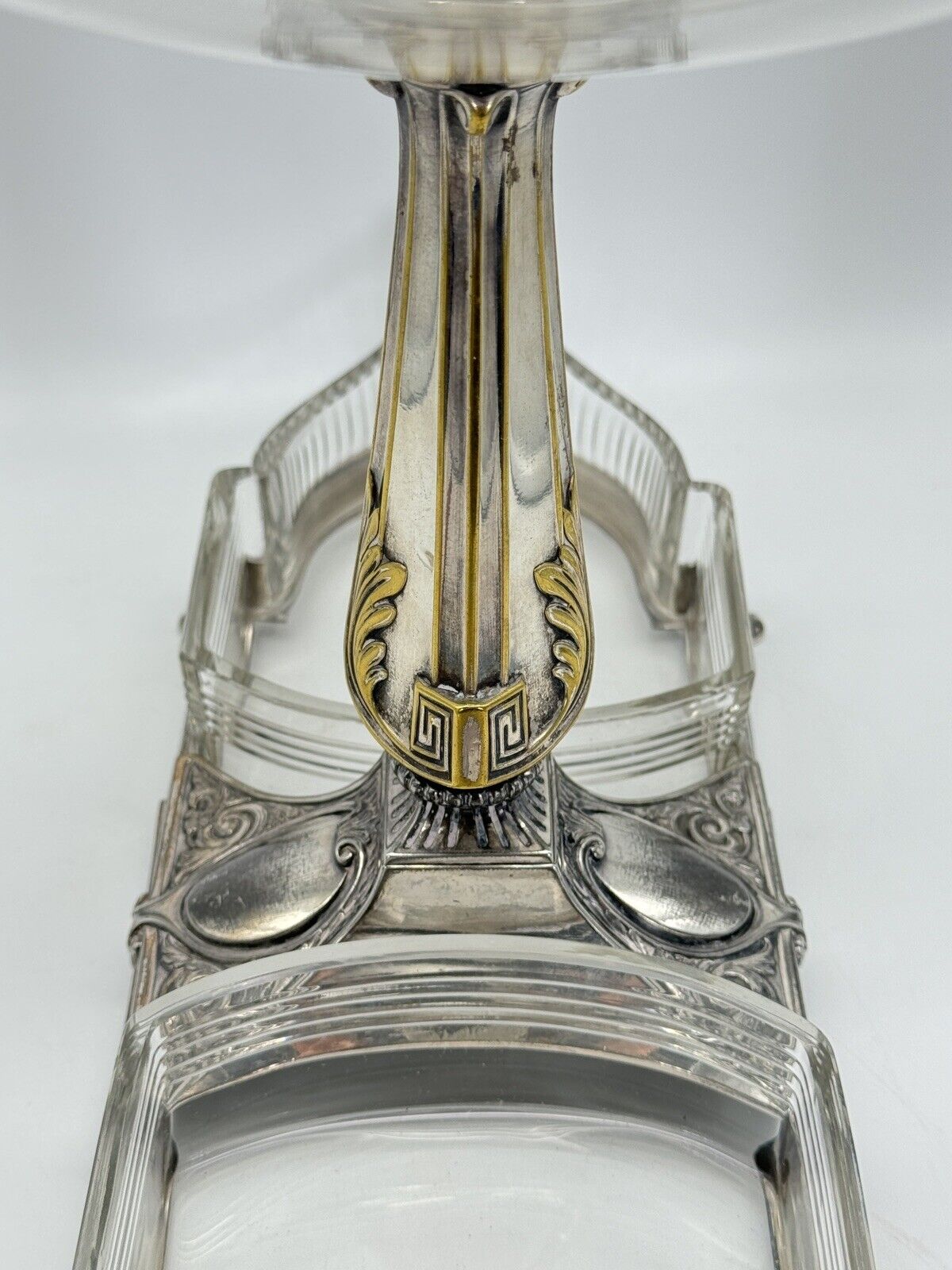 Art Deco WMF EPERGNE Center Piece EPERGNE Silver Plate Gondola Design RARE‼️