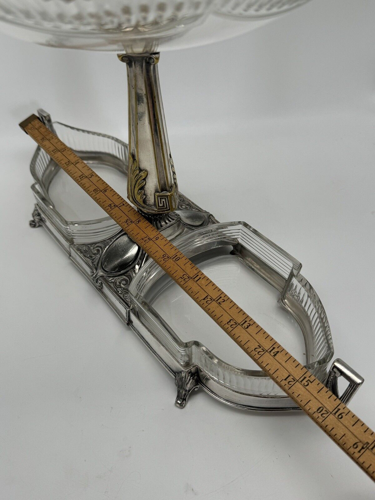 Art Deco WMF EPERGNE Center Piece EPERGNE Silver Plate Gondola Design RARE‼️