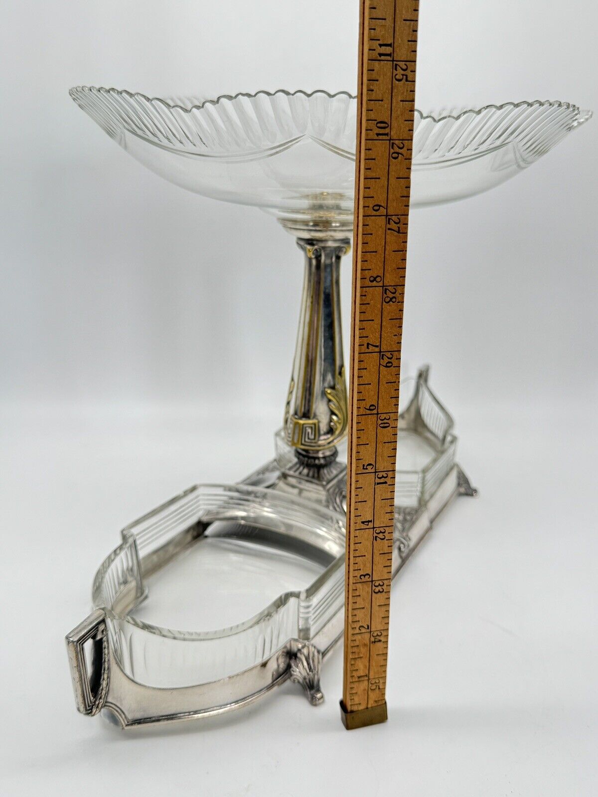 Art Deco WMF EPERGNE Center Piece EPERGNE Silver Plate Gondola Design RARE‼️