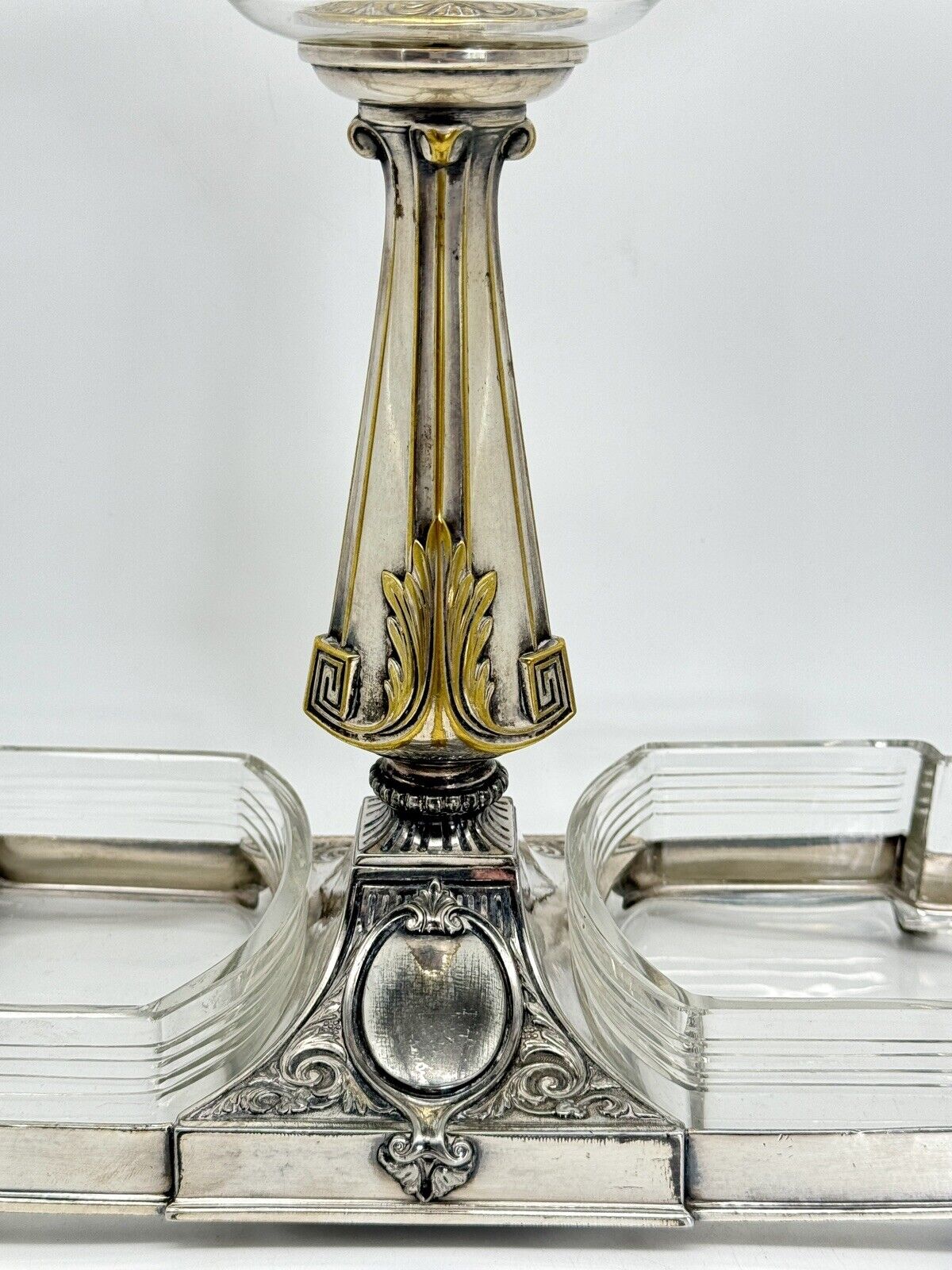 Art Deco WMF EPERGNE Center Piece EPERGNE Silver Plate Gondola Design RARE‼️