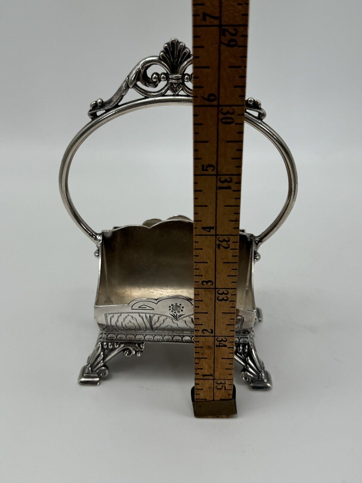 Antique Victorian Silver Plate Pipe Or Stand RARE SIMPSON HALL MILLER