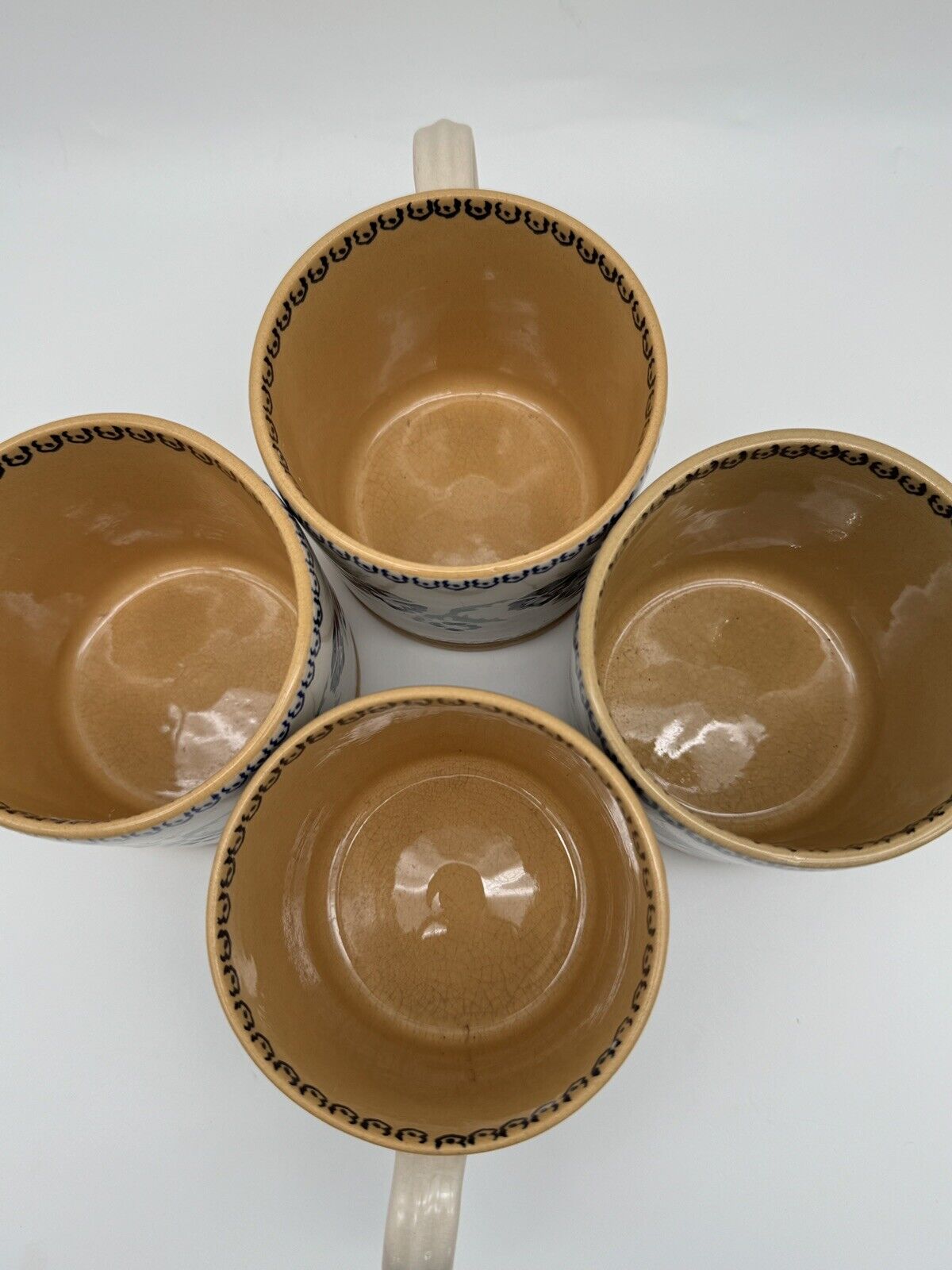 Nicholas Mosse Pansy Pottery Mug Set of 4