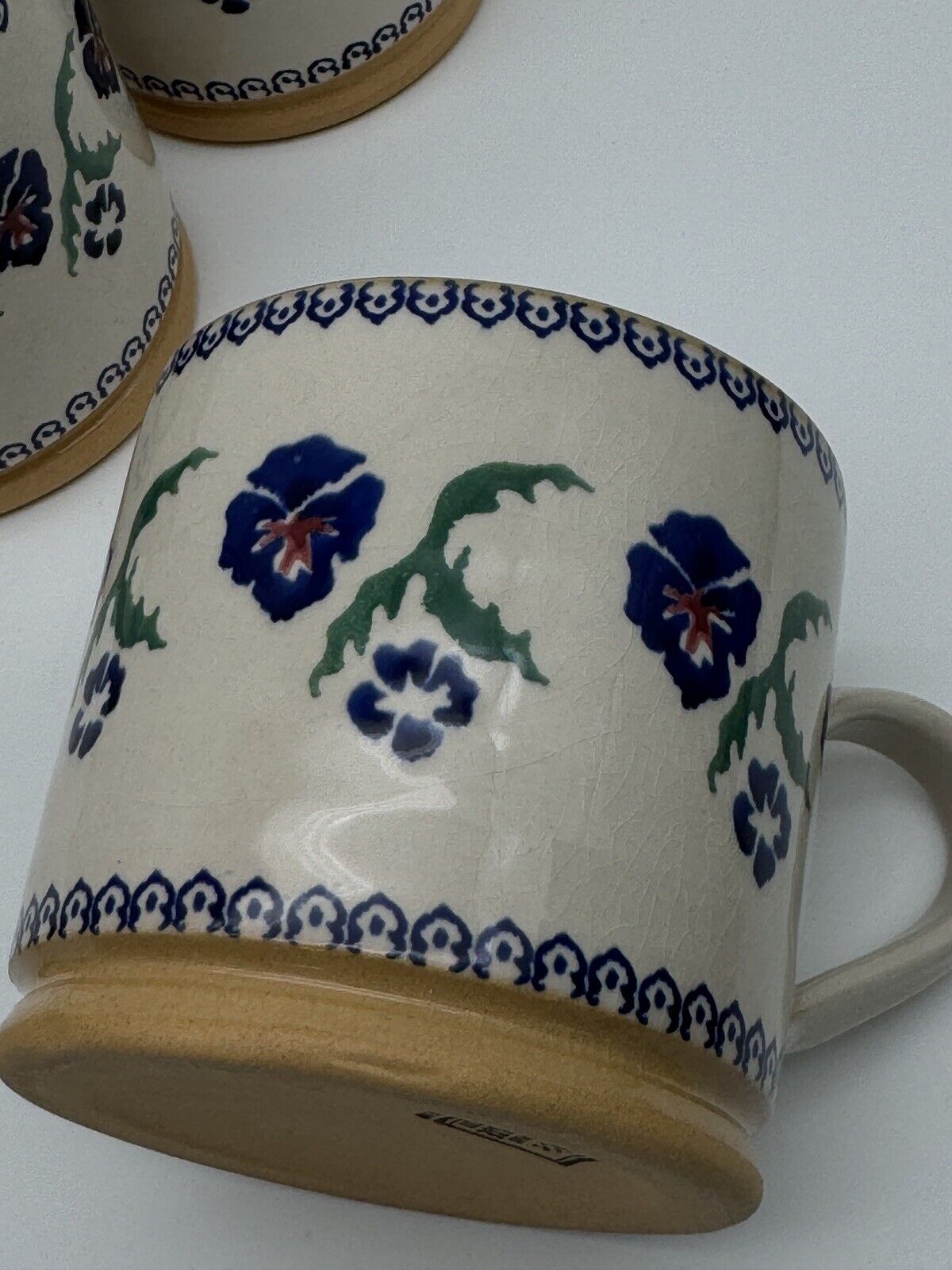 Nicholas Mosse Pansy Pottery Mug Set of 4